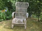 Vintage rotan stoel, Huis en Inrichting, Stoelen, Ophalen, Gebruikt, Bruin, Eén