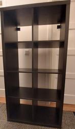 Ikea Kallax kast zwart/bruin. Open kast, boekenkast, Ophalen, Met plank(en), Gebruikt, 100 tot 150 cm