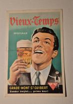 Jaren 50 Vieux-Temps, Verzamelen, Ophalen of Verzenden, Gebruikt, Reclamebord, Plaat of Schild, Overige merken