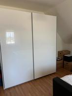 Zweefdeur kledingkast/ hoogglans wit, Huis en Inrichting, Kasten | Kledingkasten, Ophalen, Zo goed als nieuw, Modern