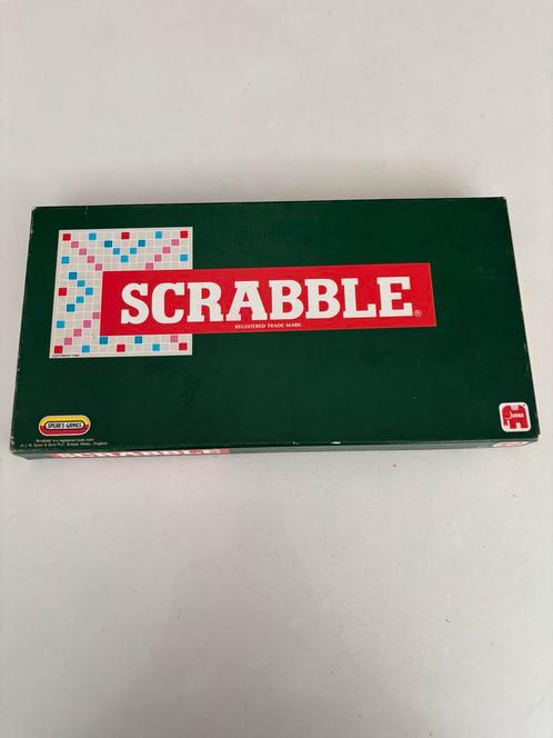 Jumbo Scrabble Bordspel - Groene Doos, Hobby en Vrije tijd, Gezelschapsspellen | Bordspellen, Gebruikt, Een of twee spelers, Drie of vier spelers