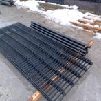 Dubbelstaafmat hekwerk 1 meter hoog zwart 9005, Tuin en Terras, Tuinhekken en Hekwerk, Ophalen, IJzer, Dubbelstaafmat hekwerk
