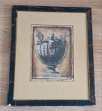 Oude Perzische urn prent, Antiek en Kunst, Ophalen of Verzenden