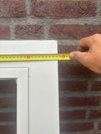 Te koop hardhouten deur met HR ++ glas wit, 80 tot 100 cm, Ophalen of Verzenden, 200 tot 215 cm, Hout