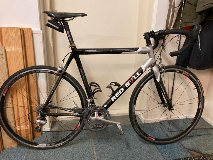 Red Bull Carbon Racefiets - Shimano Ultegra, framemaat 58, Fietsen en Brommers, Fietsen | Racefietsen, Gebruikt, Heren, Overige merken