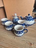 Poolse Aardewerk Theeset - Handgemaakt, Ophalen of Verzenden