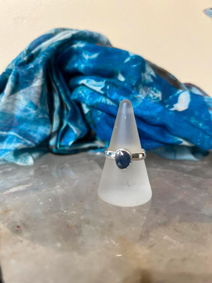 Saffier geluk beschermt intuïtie meditatie inzicht magie TIP, Sieraden, Tassen en Uiterlijk, Ringen, Nieuw, Dame of Heer, 18 tot 19