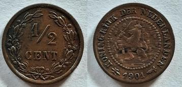 Halve cent 1901 beschikbaar voor biedingen