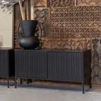 WOOOD Exclusive TV-meubel – Zwart Grenen (100 cm), Huis en Inrichting, Kasten | Televisiemeubels, Ophalen, Modern/Design, 100 tot 150 cm