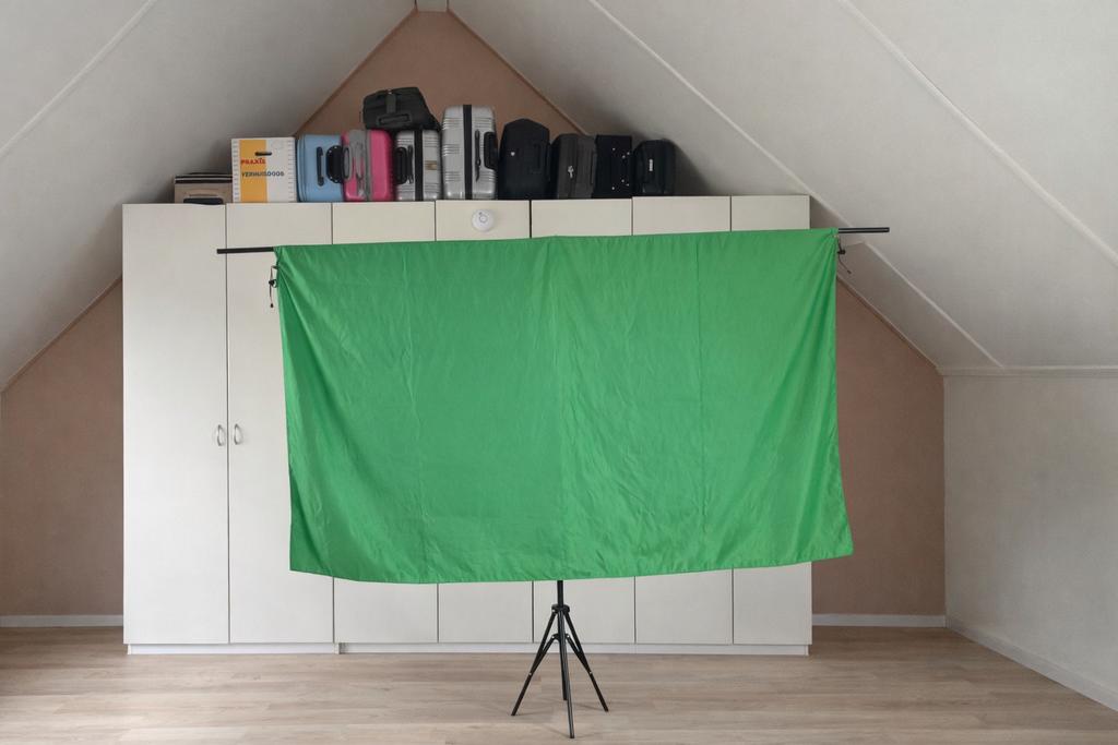 Green Screen Achtergrond met Doek - 195x140cm, Audio, Tv en Foto, Fotografie | Fotostudio en Toebehoren, Ophalen, Nieuw, Achtergrond
