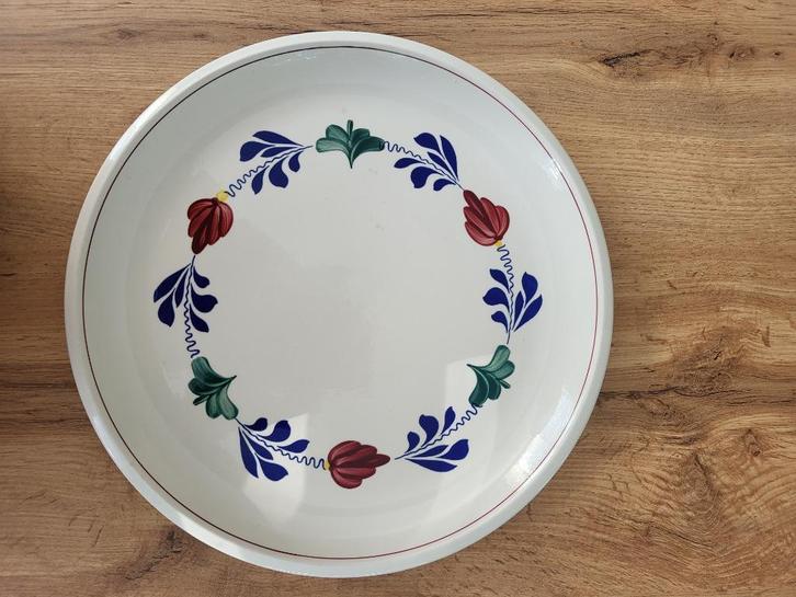 Serveerschaal Boerenbont, Huis en Inrichting, Keuken | Servies, Zo goed als nieuw, Schaal of Schalen, Boerenbont, Aardewerk, Ophalen of Verzenden