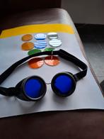Steampunk Goggles met Filters - Festival & Carnaval, Ophalen of Verzenden, Gebruikt