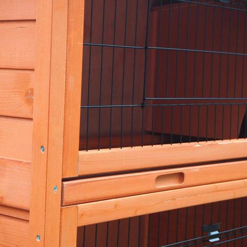 Konijnenhok | dubbel | 124 x 55 x 113 cm, Dieren en Toebehoren, Knaagdieren en Konijnen | Hokken en Kooien, Nieuw, Hok, 90 cm of meer