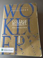 Collegebundel wetteksten 2022-2023 deel 1 privaatrecht, Boeken, Gelezen, Ophalen of Verzenden, WO, Wolters Kluwer
