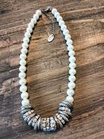 Halsketting, Ophalen of Verzenden, Overige materialen, Met strass