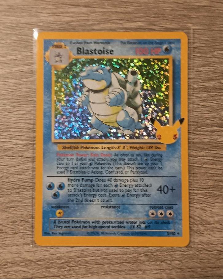 Blastois Celebrations, Hobby en Vrije tijd, Verzamelkaartspellen | Pokémon, Zo goed als nieuw, Ophalen of Verzenden