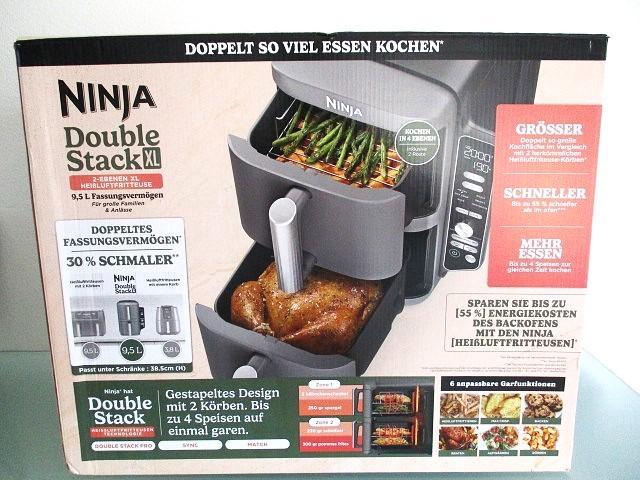 Airfryer Ninja Double Stack XL 9,5 ltr., Witgoed en Apparatuur, Airfryers, Nieuw, Airfryer XL, 1500 gram of meer, Ophalen of Verzenden