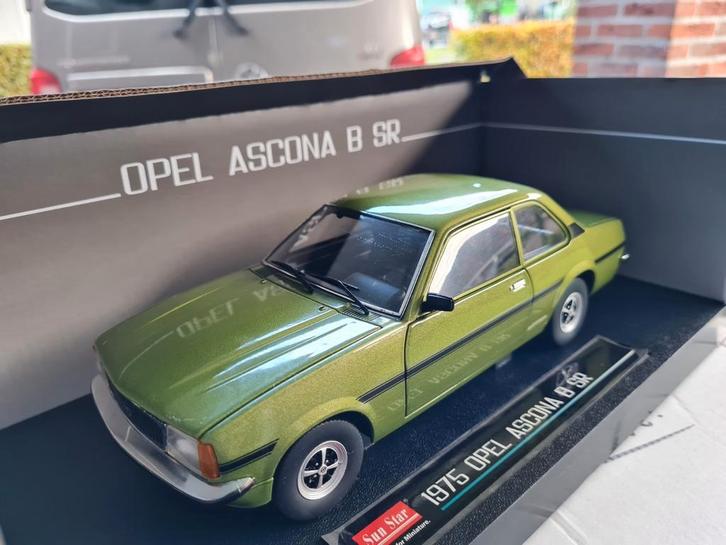 1:18 Opel Ascona B SR uit 1975 SunStar ZELDZAAM!, Hobby en Vrije tijd, Modelauto's | 1:18, Zo goed als nieuw, Auto, Sun Star, Ophalen of Verzenden