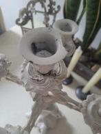 Zeer oude witte bronzen kandelaar, Antiek en Kunst, Antiek | Kandelaars, Ophalen of Verzenden, Koper of Brons