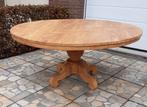 Schitterende ronde teakhouten bol poottafel 170, Huis en Inrichting, Tafels | Eettafels, 150 tot 200 cm, Ophalen of Verzenden