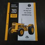 Massey Ferguson 203 Industrie Trekker Brochure, Ophalen of Verzenden, Gelezen, Massey Ferguson