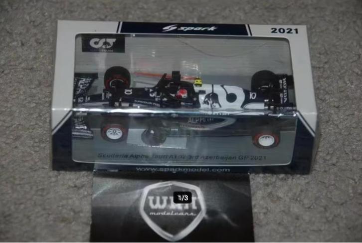 SALE !! 1:43 ALPHATAURI AT02 GASLY F1 SPARK S7668 WRH, Hobby en Vrije tijd, Modelauto's | 1:43, Zo goed als nieuw, Auto, Overige merken
