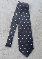 Nieuw! 100% zijde stropdas - Grijs lila  print, Ophalen of Verzenden, Nieuw, Met patroon