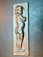 Bronzen Wandplaquette, gieterij J.P. Kok - Kindvoorstelling, Antiek en Kunst, Ophalen of Verzenden