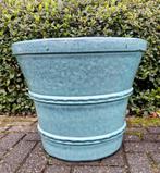 Grote geglazuurde potten con ring in 4 maten en 2 kleuren., Tuin en Terras, Bloembakken en Plantenbakken, Ophalen, Overige materialen