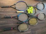 Tennisracket 7 stuks incl. hoes en tas, Sport en Fitness, Tennis, Ophalen, Gebruikt, Racket, Prince