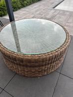 Tuintafel, 120cm diameter, 42cm hoogte. /zeer goede staat!!, Ophalen, Zo goed als nieuw, Rond