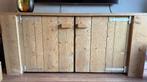 Steigerhouten Dressoir  180x60x80 cm  Greywash Handgemaakt, Huis en Inrichting, Ophalen, Gebruikt, 150 tot 200 cm, Landelijk