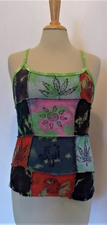 Ibiza/hippie/patchwork look kleurtjes top! M beschikbaar voor biedingen