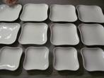 12 Villeroy & Boch Vivo Gebaks Borden / Petit Four Sch, Huis en Inrichting, Keramiek, Ophalen of Verzenden, Zo goed als nieuw