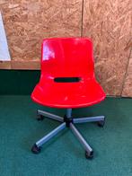 Ikea Rode bureaustoel op wielen, Gebruikt, Ophalen of Verzenden, Bureaustoel, Rood