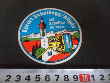 sticker kurort scheidegg / allgäu mit scheffau duitsland beschikbaar voor biedingen