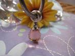 Pandora DANGLE bedel 791602 = druppel MURANO facet ROZE, Pandora, Ophalen of Verzenden, Zo goed als nieuw, 1 bedel