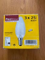 Provida Kaarslamp 3x 25W - Matt, Minder dan 30 watt, E14 (klein), Nieuw, Ophalen of Verzenden