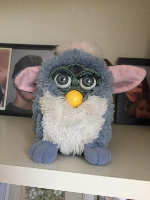 Vintage Furby Blauw Grijs Mohawk Getest I Love you 1998 Knuf, Kinderen en Baby's, Speelgoed | Knuffels en Pluche, Gebruikt, Overige typen