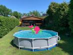 Intex Prism zwembad 366x76 incl pomp e.d !, Tuin en Terras, Zwembaden, Ophalen, Gebruikt, Minder dan 80 cm, Rond