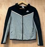Nike Tech Fleece hoodie vest trui zwart grijs - Maat 147/158, Jongen of Meisje, Trui of Vest, Ophalen of Verzenden, Zo goed als nieuw