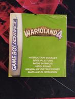 Warioland 4 handleiding, 1 speler, Ophalen of Verzenden, Zo goed als nieuw