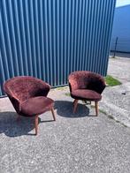 2 x vintage stoel fauteuil cocktailstoel design setprijs, Ophalen, Minder dan 50 cm, Gebruikt, X