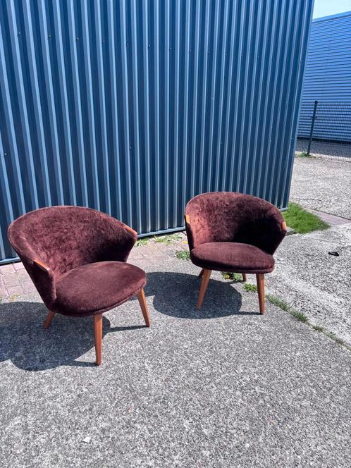 2 x vintage stoel fauteuil cocktailstoel design setprijs, Huis en Inrichting, Fauteuils, Gebruikt, Minder dan 50 cm, Ophalen