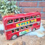 Vintage blikken Engelse 'friction' dubbeldekker bus, 1960, Antiek en Kunst, Antiek | Speelgoed, Ophalen of Verzenden