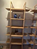 Roomdivider wandkast open 2 stuks, Met plank(en), 200 cm of meer, Eikenhout, Nieuw