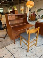 Mid-Century Danish Teak Secretary, Gunnar Nielsen Tibergaard, Ophalen, Z, Gebruikt, Z