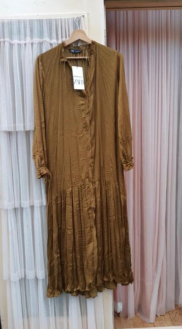 Zara nwe mosterdgele lange bohemian jurk maxi dress XS S M beschikbaar voor biedingen