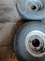 2 Trailerbanden velgen met bijna versleten banden.Vredestein, Auto diversen, Ophalen