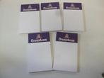 Oranjeboom notepads / notitieboekje (nr.1) 5 stuks, Ophalen of Verzenden, Nieuw, Overige typen, Oranjeboom